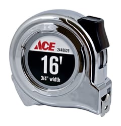 Ace 16 ft. L X 0.75 in. W Tape Measure 1 pk