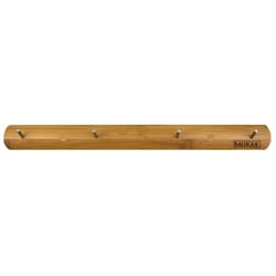 Totally Bamboo Baltique 13 in. L X 6 in. W X 1.5 in. H Natural Wall Rack