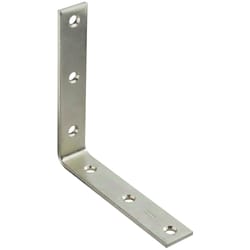 National Hardware 6 in. H X 1.13 in. W X 0.19 in. D Zinc-Plated Steel Inside Corner Brace