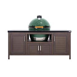 Big Green Egg 24 in. XLarge EGG Package with 72" Modern Farmhouse Table Charcoal Kamado Grill and Sm