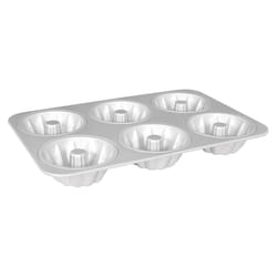 Fat Daddio's ProSeries 10 in. W X 15 in. L Mini Fluted Cupcake Pan Silver 1 pc