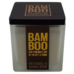 Bamboo Home Fragrance White Patchouli & Guaiac Wood Scent Candle