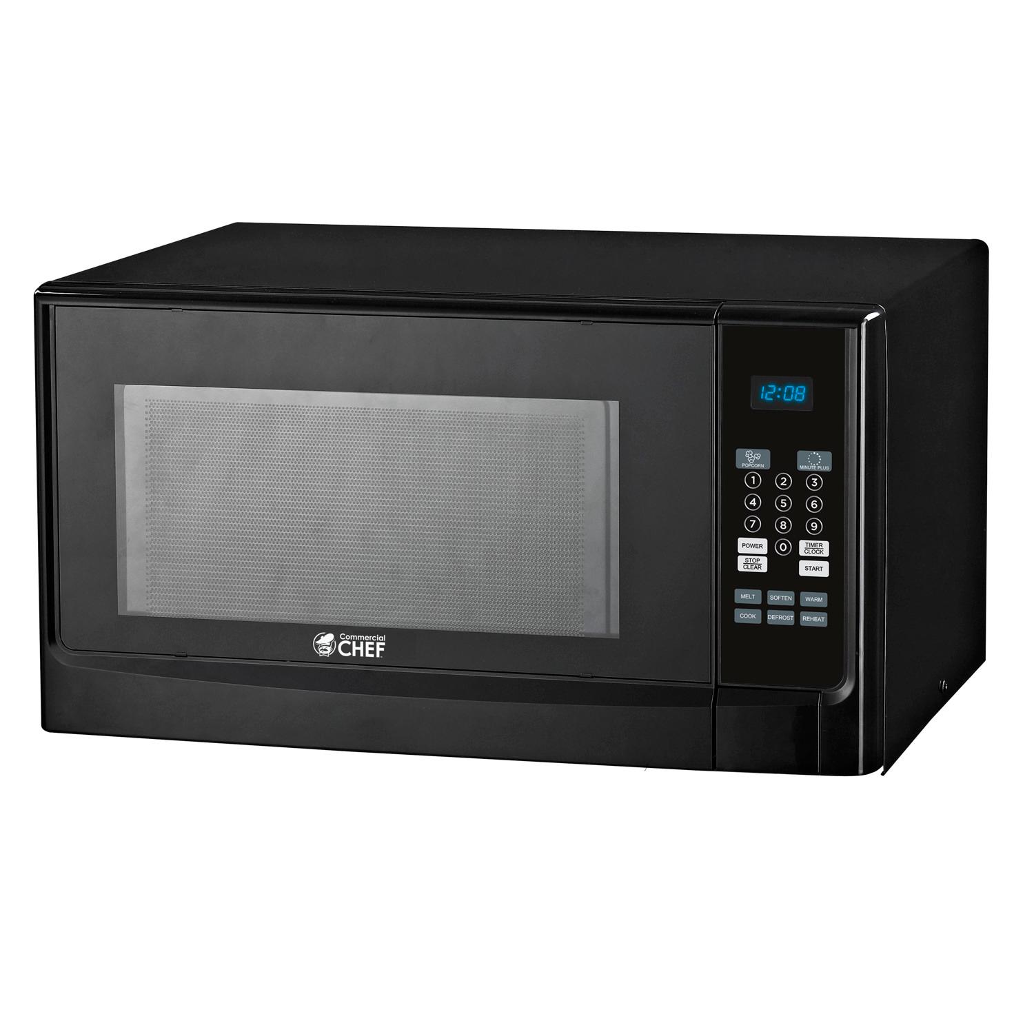 Commercial Chef 1.4 cu ft Black Microwave 1100 W Sansujyuku sansujyuku.com