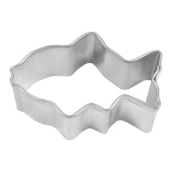 R&M International Corp International Corp 1 in. W X 2 in. L Mini Fish Cookie Cutter Silver 1 pc