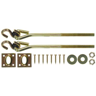 Ace Small Zinc Plated Gold Steel 7 75 Inch L Swing Hook Kit 225 Pound 2 Pack Ace Hardware