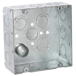 Raco 42 cu in Square Metal 2 gang Junction Box Gray