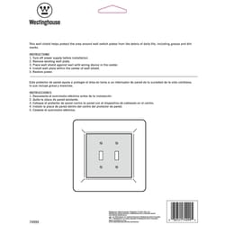 Westinghouse Clear 2 gang Plastic Wall Plate Shield 1 pk