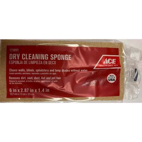 Ace Medium Duty Dry Cleaning Sponge For Multi-Purpose 6 in. L 1 pc - Ace  Hardware