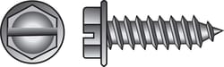 HILLMAN No. 14 Ga. X 1-1/4 in. L Slotted Hex Washer Head Sheet Metal Screws 100 pk