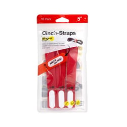Wrap-It Storage Cinch Straps 5 in. L Red Nylon Cinch Strap