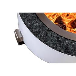 Breeo Luxeve Smokeless Fire Pit 30 in. W Stainless Steel Outdoor Round Wood Fire Pit