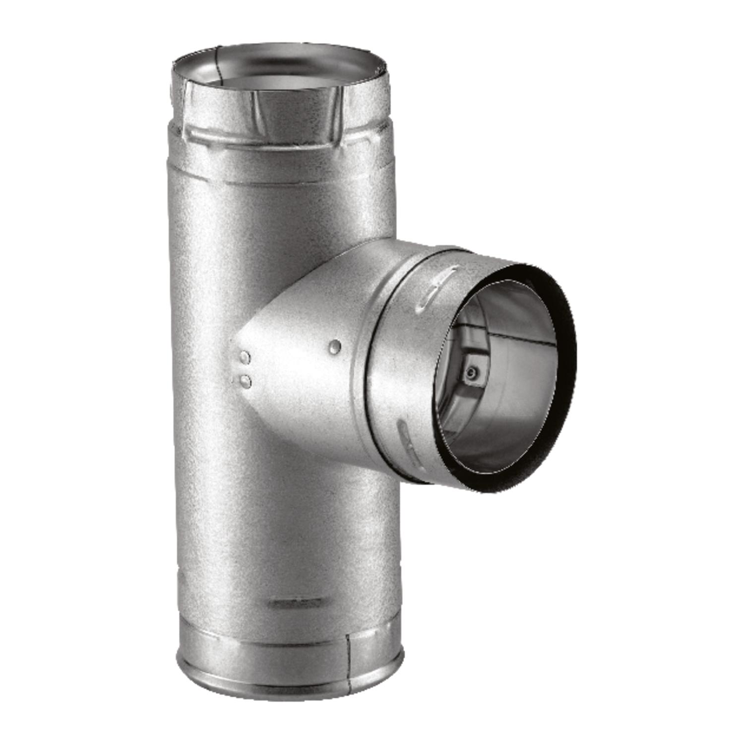 DuraVent 4 in. D Galvanized/Stainless Steel Twist Lock Clean-Out Tee Cap Uae Electronic uaeelectronic.com