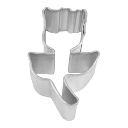 R&M International Corp International Corp 1 in. W X 2 in. L Mini Tulip Cookie Cutter Silver 1 pc