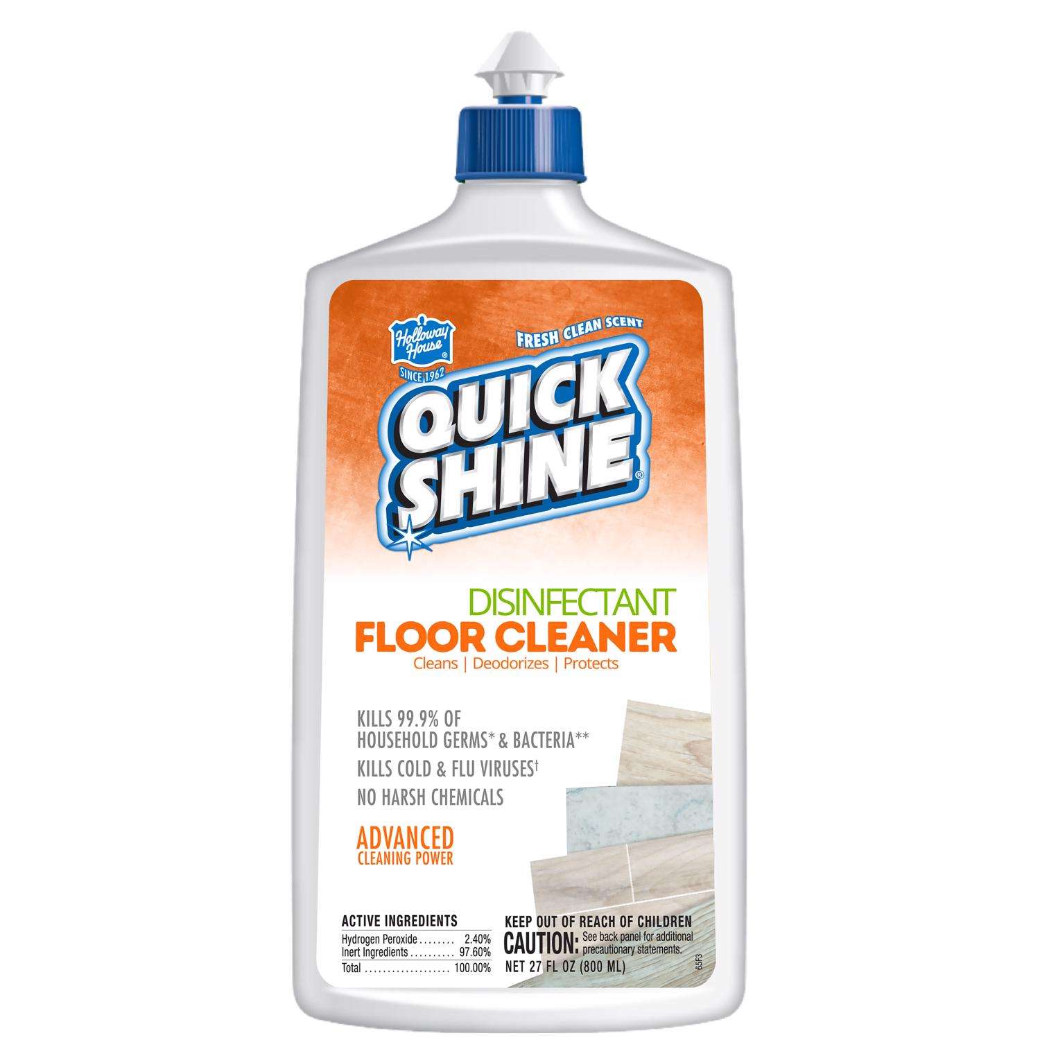 Holloway House Quick Shine Fresh Clean Scent Floor Cleaner Liquid 27 oz