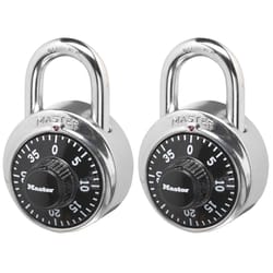 Master Lock 2 in. H X 7/8 in. W X 1-7/8 in. L Steel Anti-Shim Technology Combination Padlock