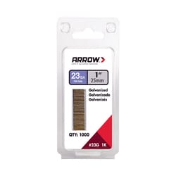 Arrow 1 in. L X 23 Ga. Straight Strip Galvanized Pin Nails 1,000 pk