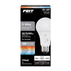 Feit A19 E26 (Medium) LED Bulb Adjustable White 100 Watt Equivalence 1 pk