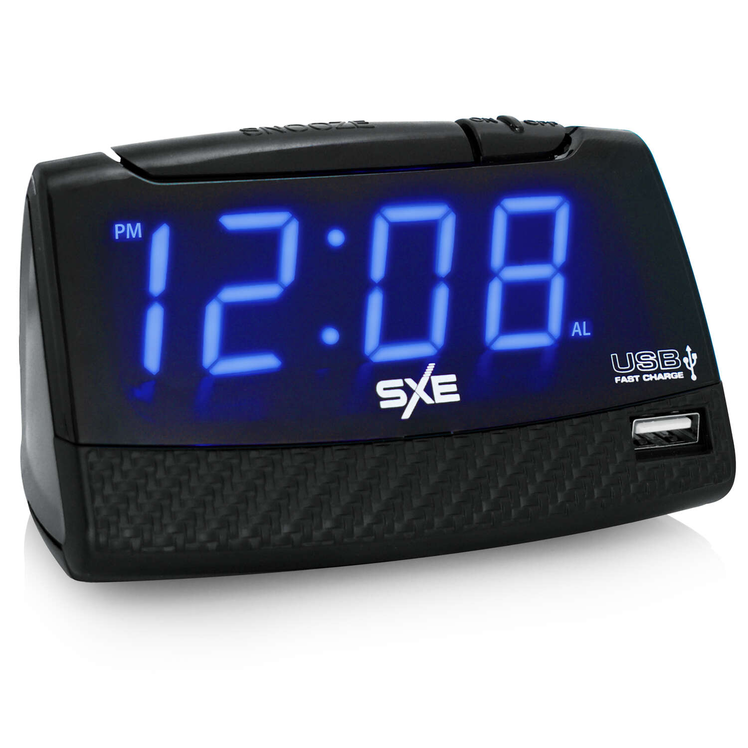 Westclox  Black  Alarm Clock  Digital  Plug-In 
