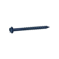 Grip-Rite 1/4 in. wire X 2-1/4 in. L Slotted Hex Washer Head Concrete Screws 1 lb 100 pk