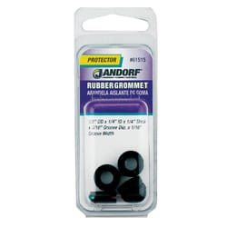 Jandorf 1/2 in. D Rubber Grommet 5 pk