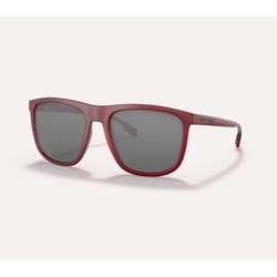 Native Mesa Unisex Matte Red Frame Gray Lens Polarized Sunglasses