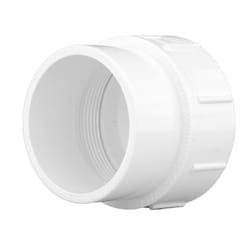 Charlotte Pipe Schedule 40 4 in. Spigot FPT PVC Cleanout Adapter 1 pk