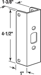 Prime-Line 4.5 in. H X 1 in. L Brass-Plated Brass Door Edge Reinforcer
