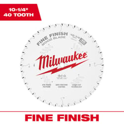 Milwaukee 10-1/4 in. D X 5/8 in. Tungsten Carbide Circular Saw Blade 40 teeth 1 pk