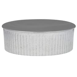 Imperial 6 in. D Galvanized steel Crimped Pipe End Cap