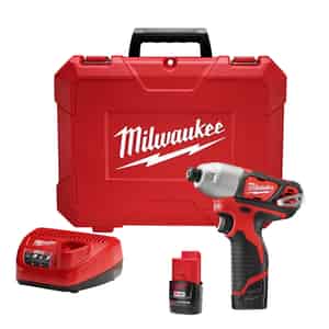 Milwaukee  M12  12 volt 1/4 in. Hex  Cordless  Impact Driver  Kit 1000 in-lb 