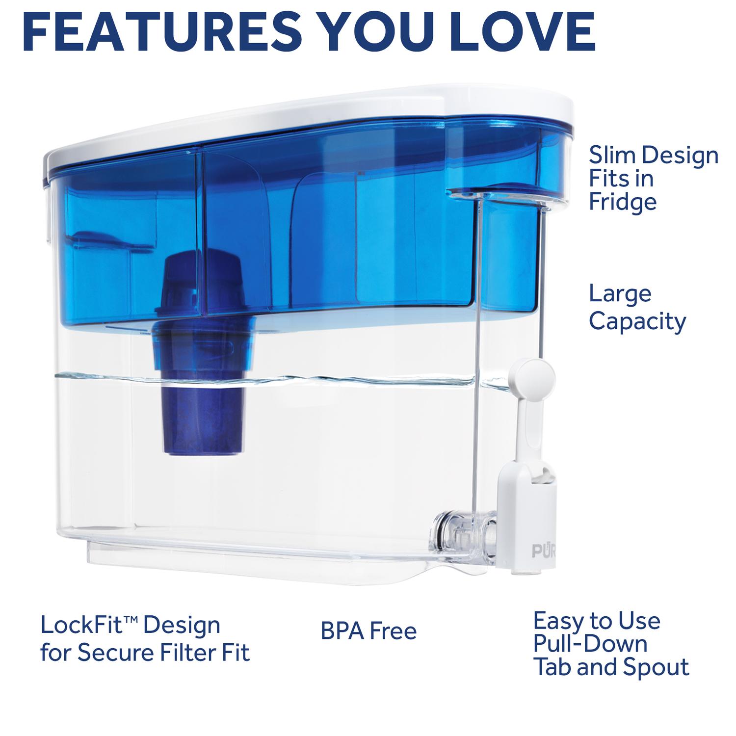 PUR 30 cups Blue Cup Dispenser