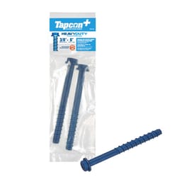 Tapcon 3/8 in. X 6 in. L Hex Drive Hex Washer Head Concrete Screws 2 pk