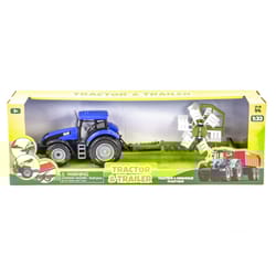Keycraft Tractor and Trailer Blue