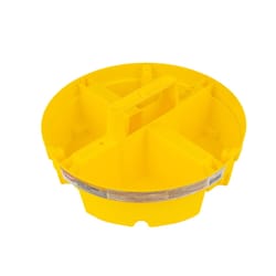 Bucket Boss Bucket Organizer Plastic 4 compartments Yellow