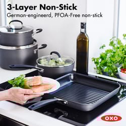 OXO Good Grips Anodized Aluminum Grill Pan 11 in. Black