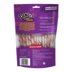 Dingo Twist Sticks All Size Dogs Adult Rawhide Twists Chicken 50 pk