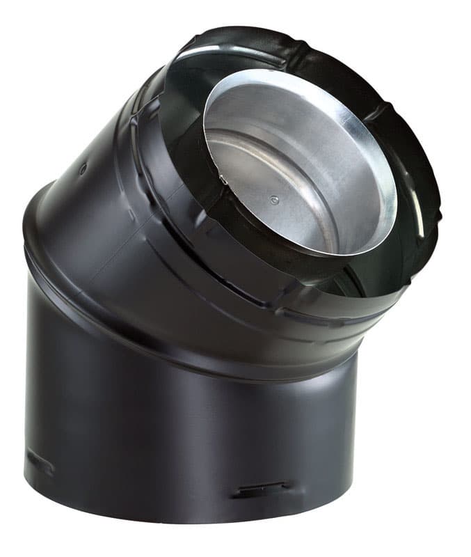 DuraVent DirectVent 4 in. D X 4 in. D 45 deg Aluminum/Galvanized Steel Elbow Exhaust Sansujyuku sansujyuku.com