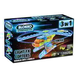Blokko Light Up Helicopter Multicolored 49 pc