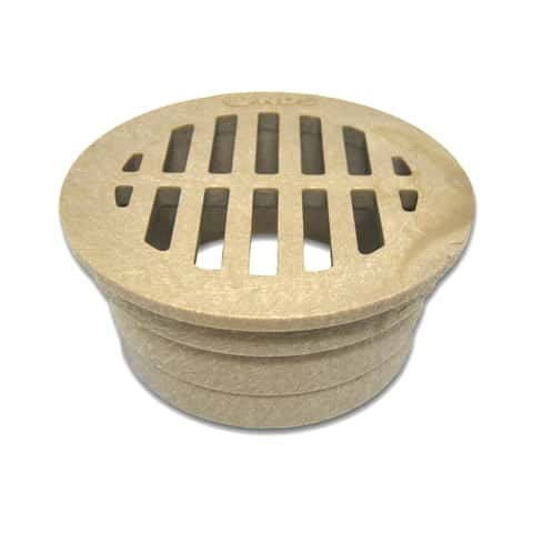 NDS 3 & 4 Inch Round Drain | Replacement Covers | Geometric Squares No. 1