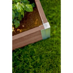 Vita Urbana 11 in. H X 48 in. W X 48 in. D Vinyl Garden Planter Espresso Brown