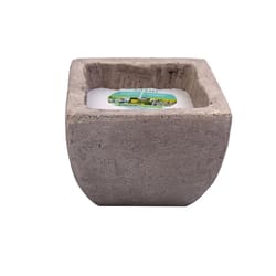 Patio Essentials Stone Citronella Candle with Holder For Mosquitoes/Other Flying Insects 6 oz