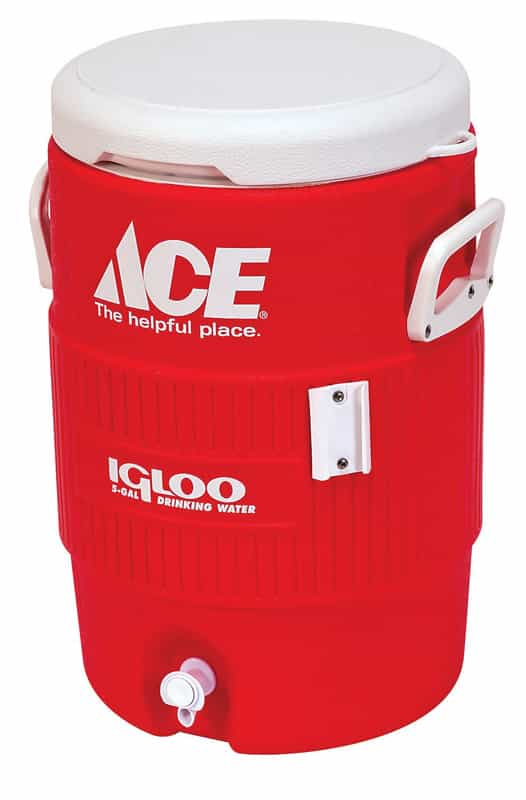 Igloo Ace  Water Cooler  5 gal Red Ace  Hardware 