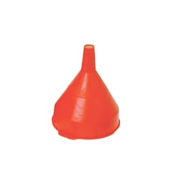 Little Giant Orange 8-1/2 in. H Plastic 64 oz Funnel with Screen