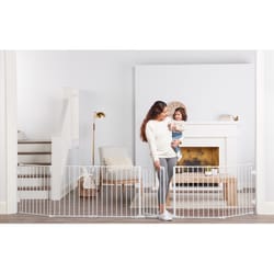 Regalo White 28 in. H X 144 in. W Metal Safety Gate