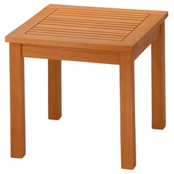 National Outdoor Living Eucalyptus Grandis Brown Square Wood End Table