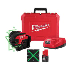 Milwaukee M12 2 beam Self Leveling Cross-Line Laser Kit 165 ft. 1 pc