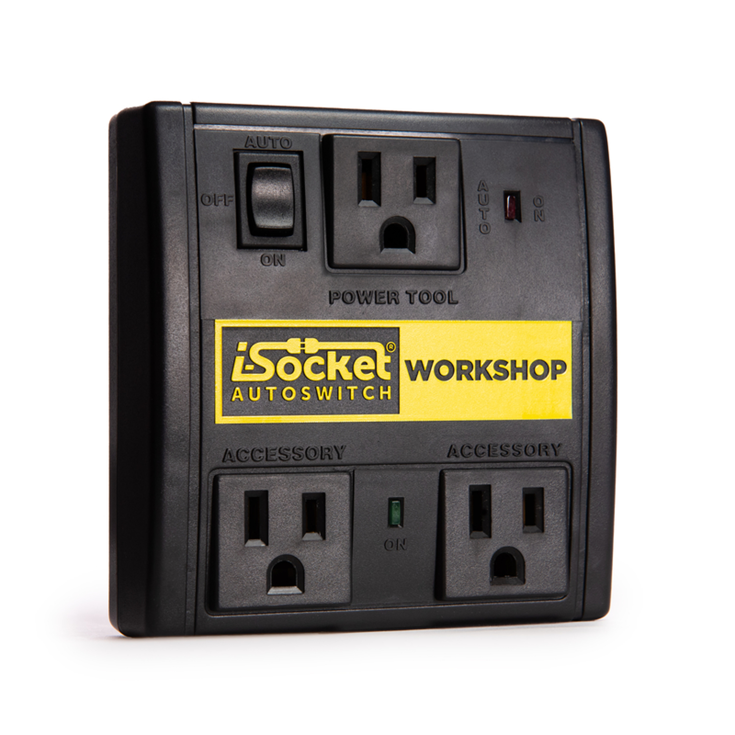 Photos - Household Switch i-Socket Autoswitch Workshop Dust Control Switch Black 1 pk IS-12W00-BP