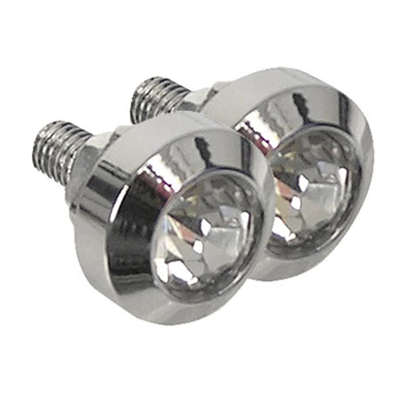 Custom Accessories Silver Metal License Plate Fasteners Mfr 93320 Ace Hardware