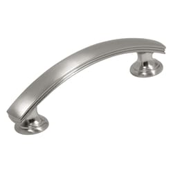 Hickory Hardware American Diner Modern Bar Cabinet Pull 3 in. Satin Nickel Silver 1 pk