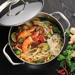 Tramontina Gourmet Stainless Steel Dutch Oven 5 qt Silver